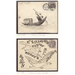 The Dr. Paul Ramsay Collection of Hand Painted Envelopes 1884 (29 Aug.) envelope from London t...