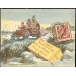 The Dr. Paul Ramsay Collection of Hand Painted Envelopes Mrs. Johns Correspondence 1924 (24 Dec...