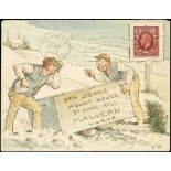 The Dr. Paul Ramsay Collection of Hand Painted Envelopes Mrs. Johns Correspondence 1935 (23 Dec...