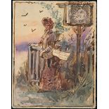 The Dr. Paul Ramsay Collection of Hand Painted Envelopes George Henry Edwards (1859-1918) 1892...