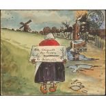 The Dr. Paul Ramsay Collection of Hand Painted Envelopes 1904 (8 Sept.) handpainted envelope "...