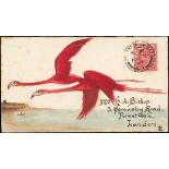 The Dr. Paul Ramsay Collection of Hand Painted Envelopes Owen Saunders, The Bishop Corresponden...