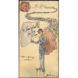 The Dr. Paul Ramsay Collection of Hand Painted Envelopes Joseph A. Wardley - Miss R. Pounder Co...