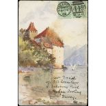 The Dr. Paul Ramsay Collection of Hand Painted Envelopes 1905 (23 April) handpainted envelope...