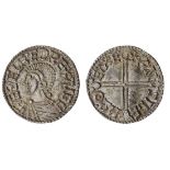 Aethelred II (978-1016), Penny, 1.4g, Long Cross type, Exeter, Wynsige, æÐelræd rex angl, the n...