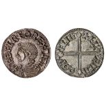 Aethelred II (978-1016), Penny, 1.71g, Long Cross type, Wallingford, Aelfric, + æÐelræd rex ang...