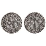 Aethelred II (978-1016), Penny, 1.63g, Long Cross type, Ilchester, God, + æÐelræd rex anglo, th...