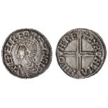 Aethelred II (978-1016), Penny, 1.54g, Long Cross type, Hereford, Byrstan, æÐelræd rex anglo, t...