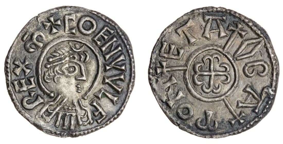 Mercia, Coenwulf (796-821), Penny, 1.39g, 6h, large portrait type (c.810-822/23), Canterbury, O...