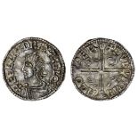 Aethelred II (978-1016), Penny, 1.77g, Long Cross type, Wareham, Wulfric, + æÐelræd rex anglor...