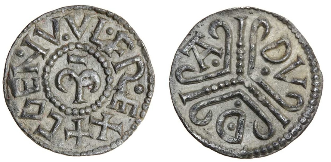 Mercia, Coenwulf (796-821), Penny, 1.4g, 8h, tribach type (c.797-805), Canterbury, Duda, + coen...