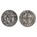 Aethelred II (978-1016), Penny, 1.68g, Long Cross type, Bedford, Gunni, + æÐdelræd rex anglo, n...