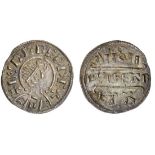 Mercia, Burgred (852-874), Penny, 1.28g, type D, Wulfeard, + bvrgred re +, diademed and draped...
