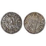 Aethelred II (978-1016), Penny, 1.48g, Crux type, Southwark, Aelfric, + æÐelræd rex anglorx, th...