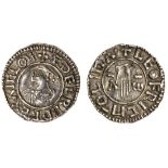 Aethelred II (978-1016), Penny, 1.53g, First Hand type, left-facing bust variety, Lympne, Leofr...