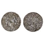 Aethelred II (978-1016), Penny, 1.46g, Long Cross type, Barnstaple, Brysige, + æÐelræd rex angl...