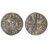 Aethelred II (978-1016), Penny, 1.62g, Crux type, Lewes, Leofnoth, + ædelræd rex anglorx, the n...