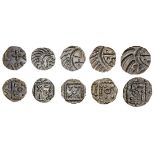 Early Anglo-Saxon England continental phase (c. 695-740), silver Sceattas (5), Series D, "type...