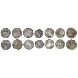 Edward I (1272-1307), Pennies (7), London (5), class 1c, 1.08g (S.1382); class 1d, 1.20g (S.138...