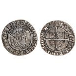 Henry VIII (1509-47), Halfgroat, second coinage, Tower, 1.37g, m.m. lis, crowned bust right, Lo...