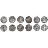 Edward III (1327-77), Groats, pre-Treaty period, London (6), series C, 3.79g, m.m. cross 1, rev...