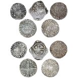 12th and 13th Century Silver Pennies (5), Henry II (2), Tealby coinage, type C2, 1.37g (N.957;...