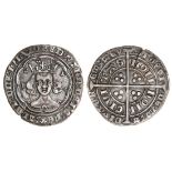 Edward III (1327-77), Groat, Treaty period, London, 4.50g, m.m. cross potent, crowned bust faci...