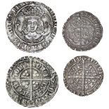 Henry VII (1485-1509), Groat, class IIIb, London, 3.29g, m.m. escallop, crowned bust facing, tw...
