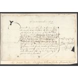 Autographs Sir David Foulis 1628 (1 December) receipt by Sir David Foulis,