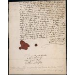 Autographs Sir Edward Conway 1618 (16 June) autograph letter of attorney