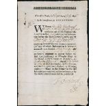 Autographs Commissioners of Discoveries 1656 (8 July) Worcester House, Order from the Commissio...