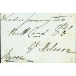 Autographs Byron Family 1824-80 a selection of autograph items relating to the family of 6th Lo...