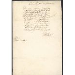 Autographs Henry Grey 1645/46 (27 February) receipt by Henry Grey, Earl of Kent,