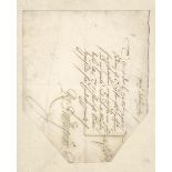 Autographs Richard Palfreyman 1607 (29 October) invoice on plain paper with cut edges.