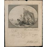 Autographs The Cumberland Fleet 1800 (c.) unused invitation to a meeting