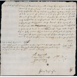 Autographs Alienation Office 1627-29 three memoranda relating to Alienation licences