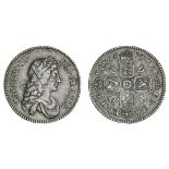 Charles II (1660-85), Shilling, 1673, rev. no stop after hib, e of et over b or r, five st...