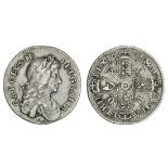 Charles II (1660-85), Shilling, 1681 over 0, rev. five strings to harp (ESC 554 [R5] {1061A}; S...