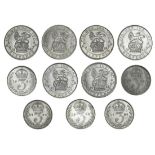 George V (1910-36), Sixpences (6), 1920-25, bare head left, rev. Lion passant atop crown (ESC 3...