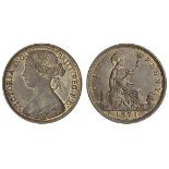 Victoria (1837-1901), Penny, 1871, dies 6+G (Freeman 61; S.3954), a few faint marks on neck, ot...