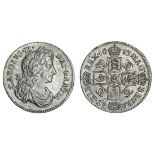 Charles II (1660-85), Sixpence, 1683, rev. three strings to harp (ESC 580 {1523}; S.3382), stru...