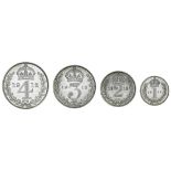 George V (1910-36), Maundy Fourpence to Penny, 1912 (4) (ESC 3972 {2529}; S.4016), lustrous, ex...