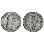 Charles II (1660-85), Shilling, 1682 over 1, rev. five strings to harp (ESC 556 [R4] {1063}; S....