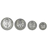 George V (1910-36), Maundy Fourpence to Penny, 1932 (4) (ESC 3993 {2549}; S.4043), speckled ton...