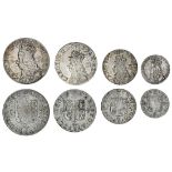 Charles II (1660-85), Maundy Fourpence to Penny, undated, first milled issue (4), 'Coronation'...