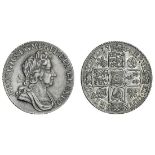 George I (1714-27), Shilling, 1724, second bust right, rev. six strings to harp, roses and plum...