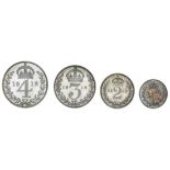 George V (1910-36), Maundy Fourpence to Penny, 1918 (4) (ESC 3978 {2535}; S.4016), lustrous, th...