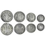 Charles II (1660-85), Maundy Fourpence to Penny, 1682 (4) (ESC 605 {2378}; S.3392), very fine o...