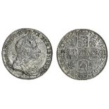 George I (1714-27), Shilling, 1717, rev. eight strings to harp (ESC 1565 {1164} - but 8 strings...