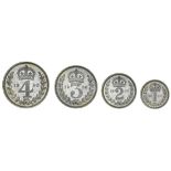 George V (1910-36), Maundy Fourpence to Penny, 1930 (4), rev. re-engraved details (ESC 3990 {25...